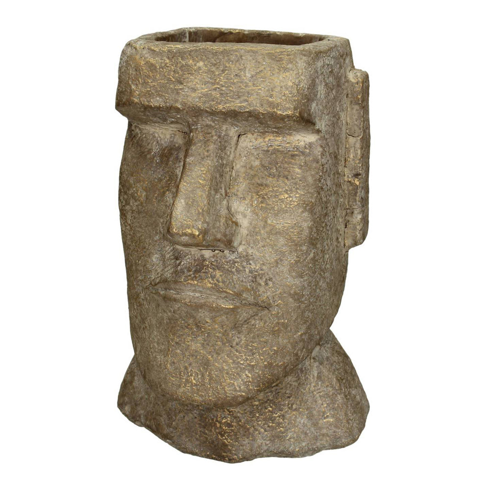 Product photograph of Libra Urban Botanic Collection - Easter Island Gold Head Planter Large from Olivia's