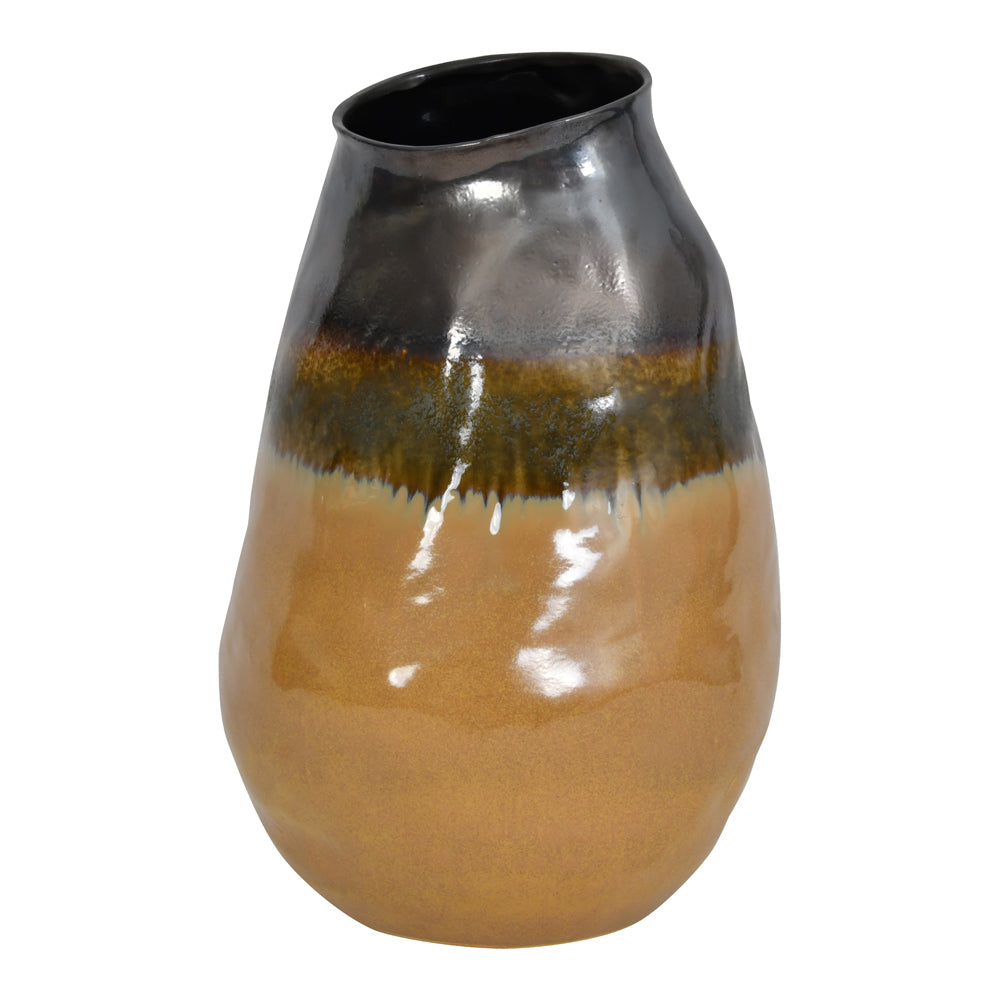 Product photograph of Libra Urban Botanic Collection - Selma Large Reactive Glaze Ceramic Vase 50 Cm from Olivia's