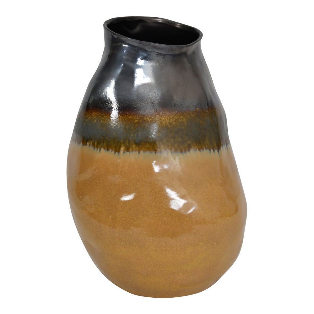 Product photograph of Libra Urban Botanic Collection - Selma Large Reactive Glaze Ceramic Vase 50 Cm from Olivia's.