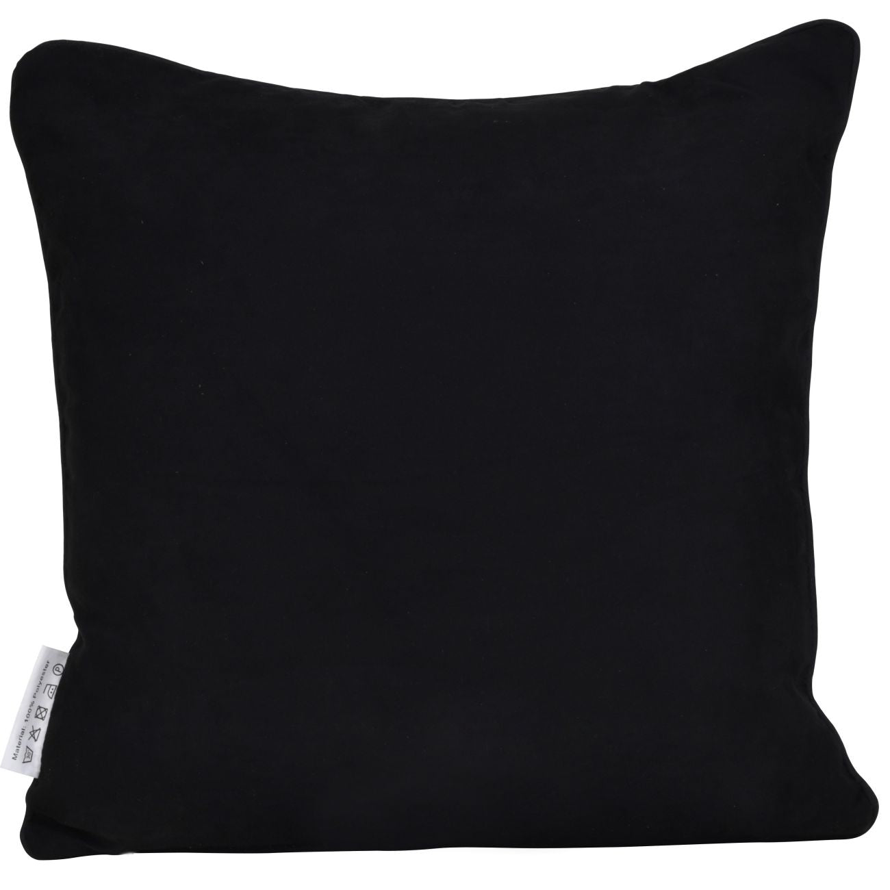 Product photograph of Libra Urban Botanic Collection - Deco Scalloped Cushion Cover Black from Olivia's.