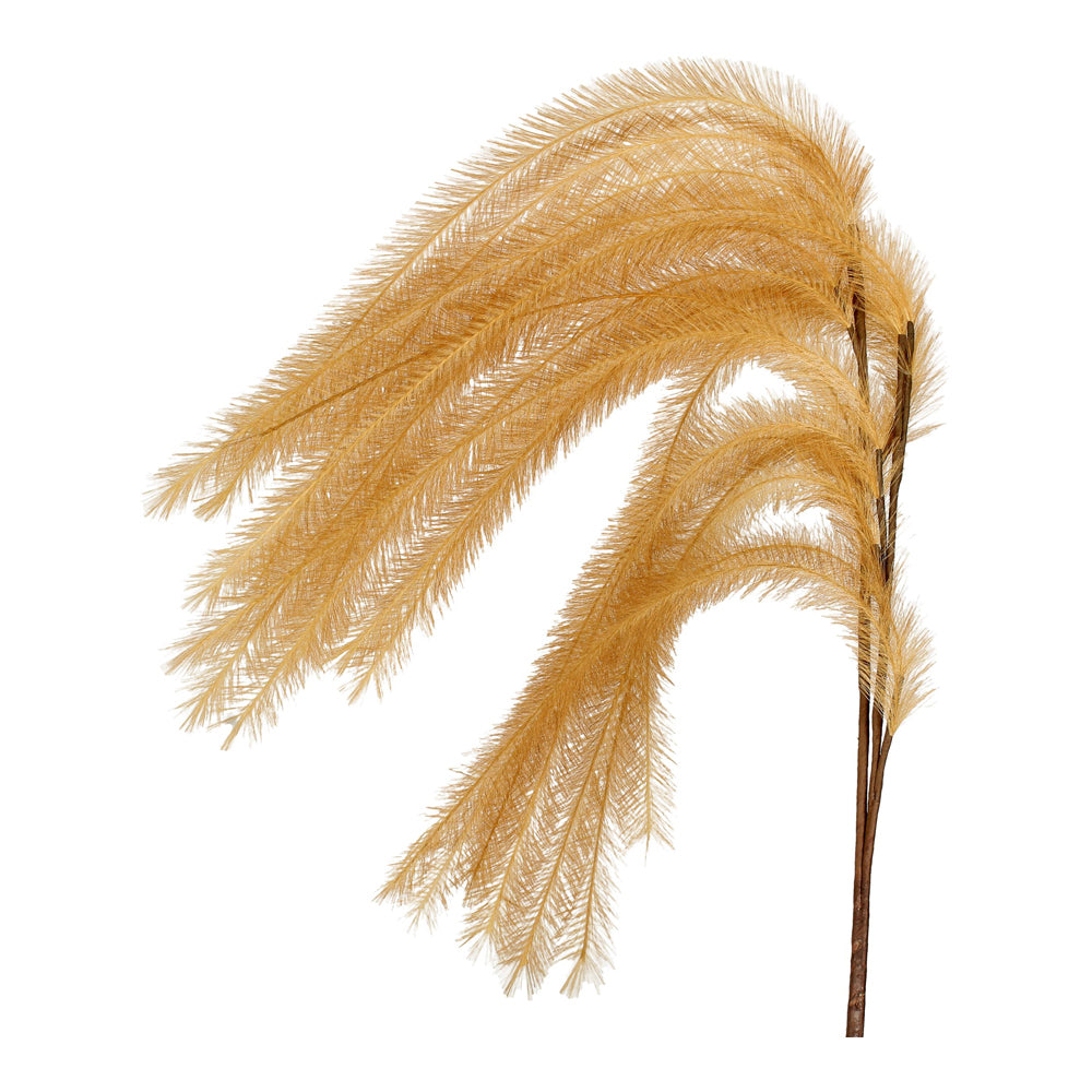 Product photograph of Libra Calm Neutral Collection - Faux Feather Ocre Grass Spray from Olivia's