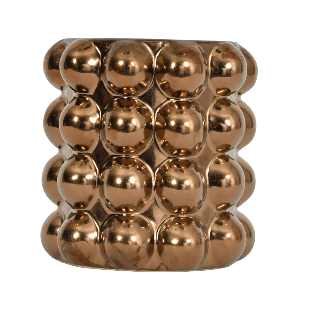 Product photograph of Libra Bobble Vase Bronze from Olivia's
