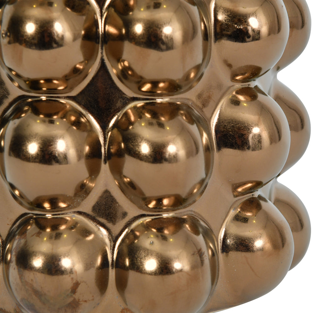 Product photograph of Libra Bobble Vase Bronze from Olivia's.