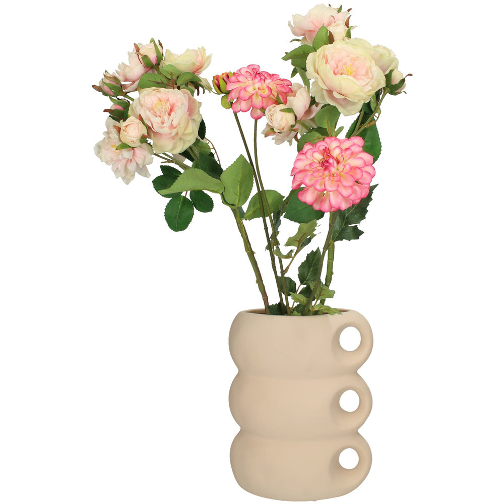 Product photograph of Libra Calm Neutral Collection - Ceramic Wave Vase from Olivia's.