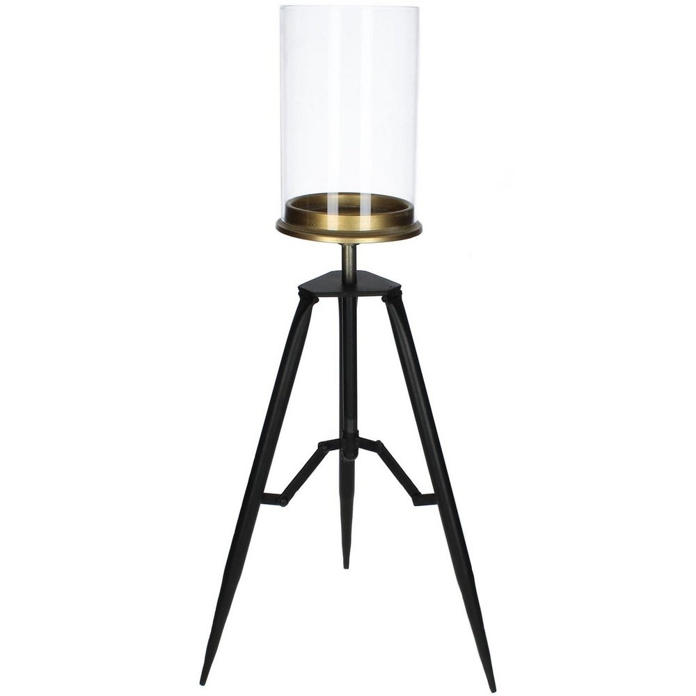 Product photograph of Libra Urban Botanic Collection - Rowan Tripod Hurricane Medium Clear And Black from Olivia's