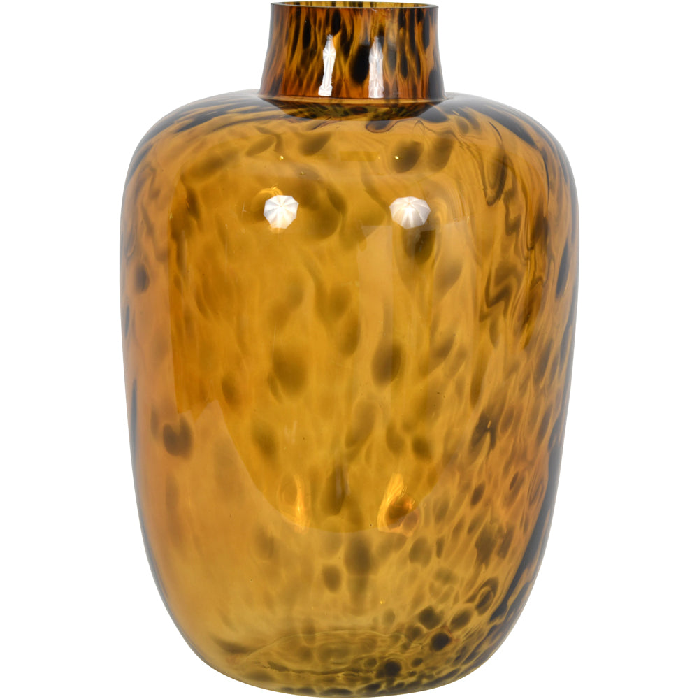 Libra Leopard Vase Brown