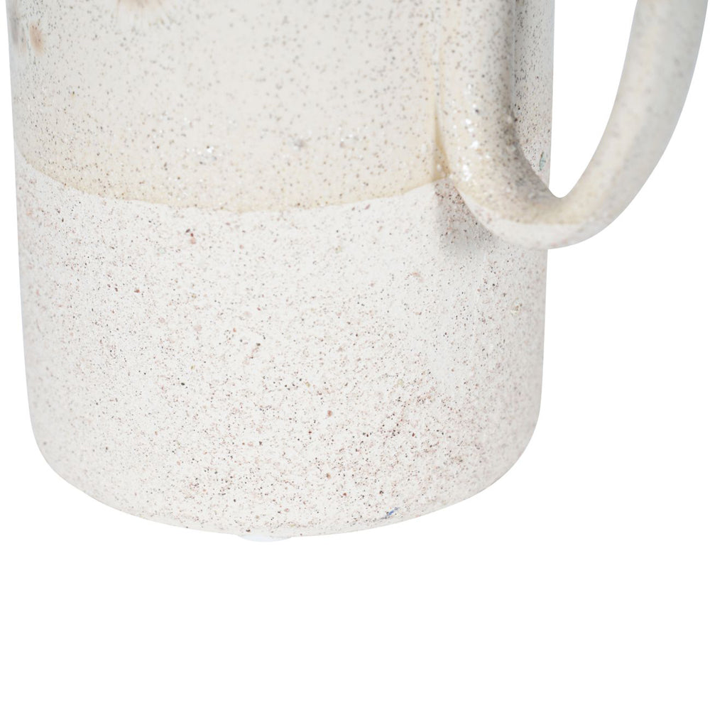 Product photograph of Libra Calm Neutral Collection - Zahara Handled Ceramic Vase In Cream Large from Olivia's.