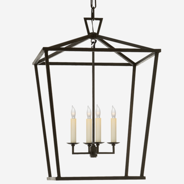 Andrew Martin Darlana Lantern Pendant Light Aged Iron Mini