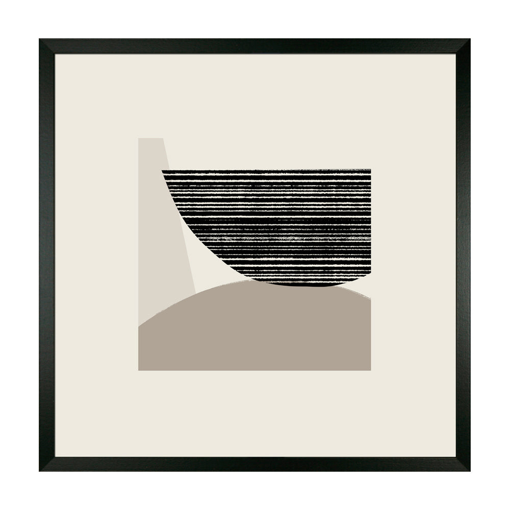 Product photograph of Olivia S Fragmented Shapes Ii - Framed Glazed Print - 42x42cm from Olivia's