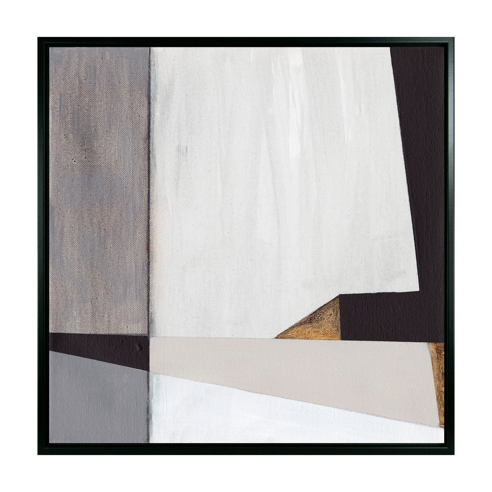 Product photograph of Olivia S Neutral Geometrics Ii - Framed Canvas - 82x82cm from Olivia's
