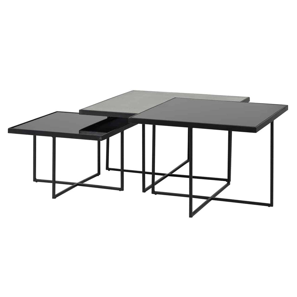 Richmond Chester Silver And Black Coffee Table