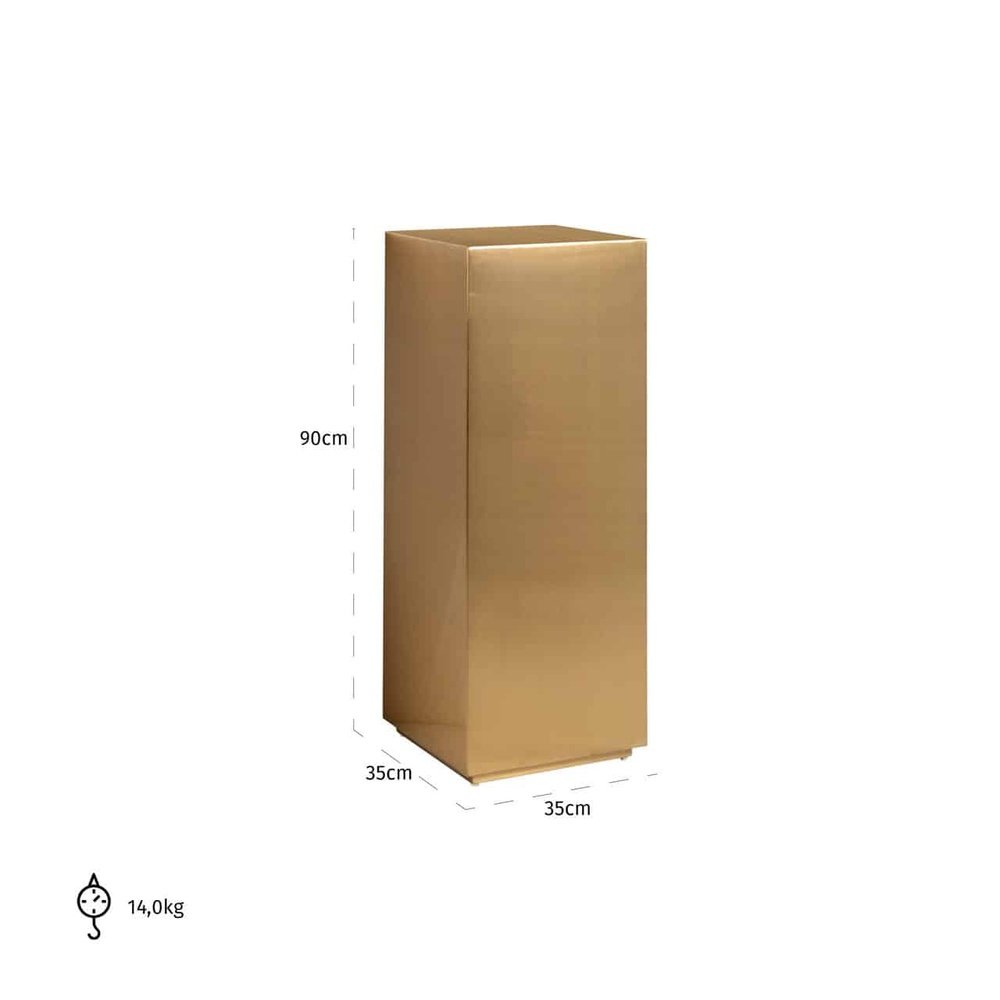 Product photograph of Richmond Josper Pillar Collumn In Gold from Olivia's.