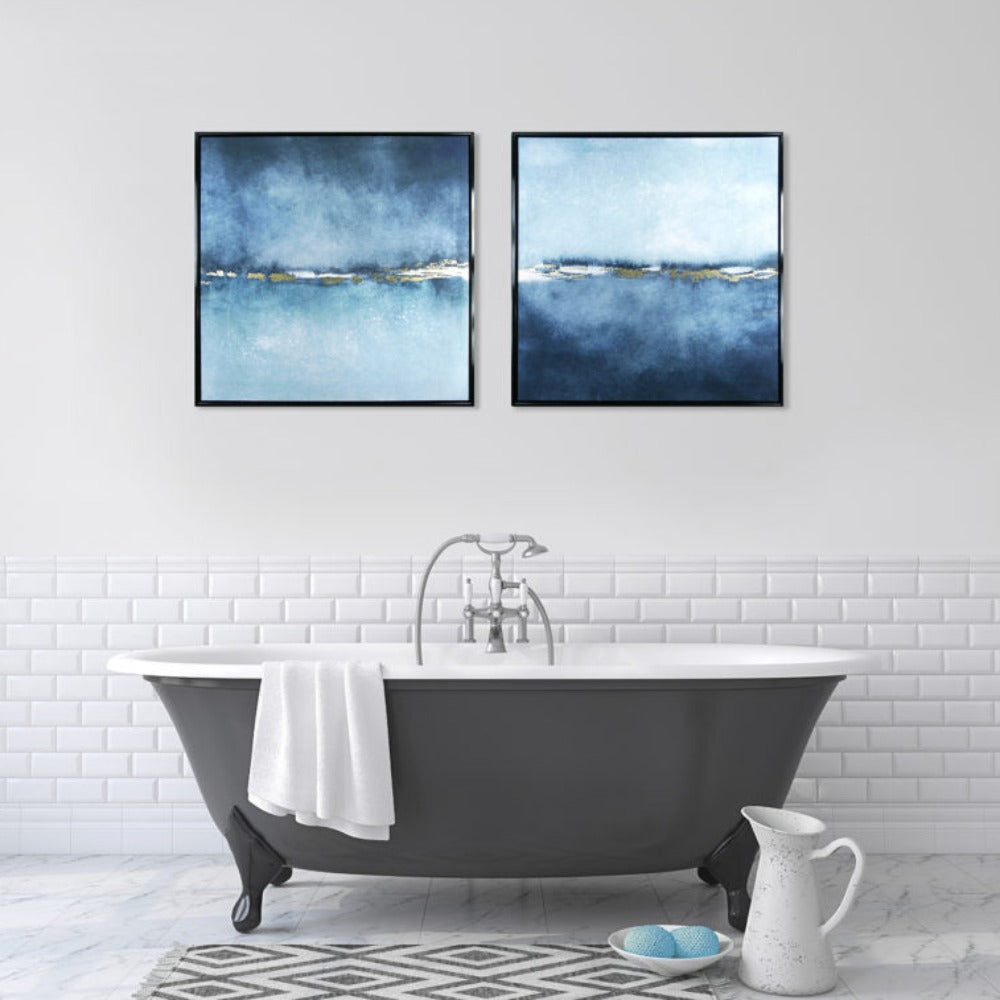 Product photograph of Olivia S Ocean Dreaming Ii - Framed Canvas - 94x94cm from Olivia's.