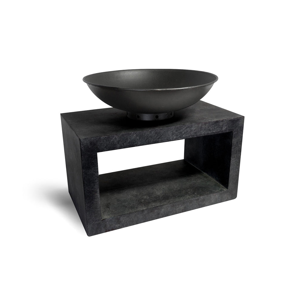 Product photograph of Ivyline Fire Pit Rectangle Console Granite from Olivia's.