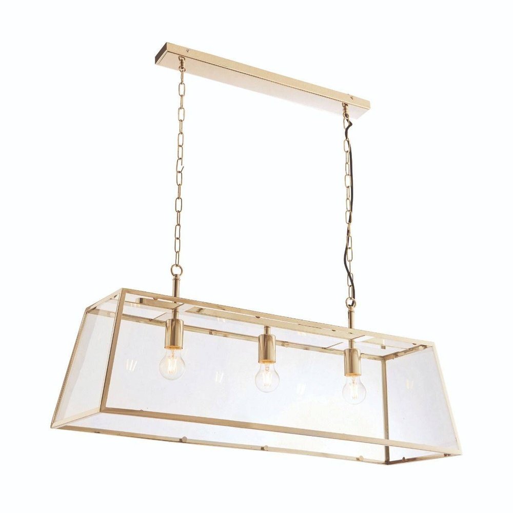 Product photograph of Olivia S Henley 3 Pendant Antique Brass from Olivia's.