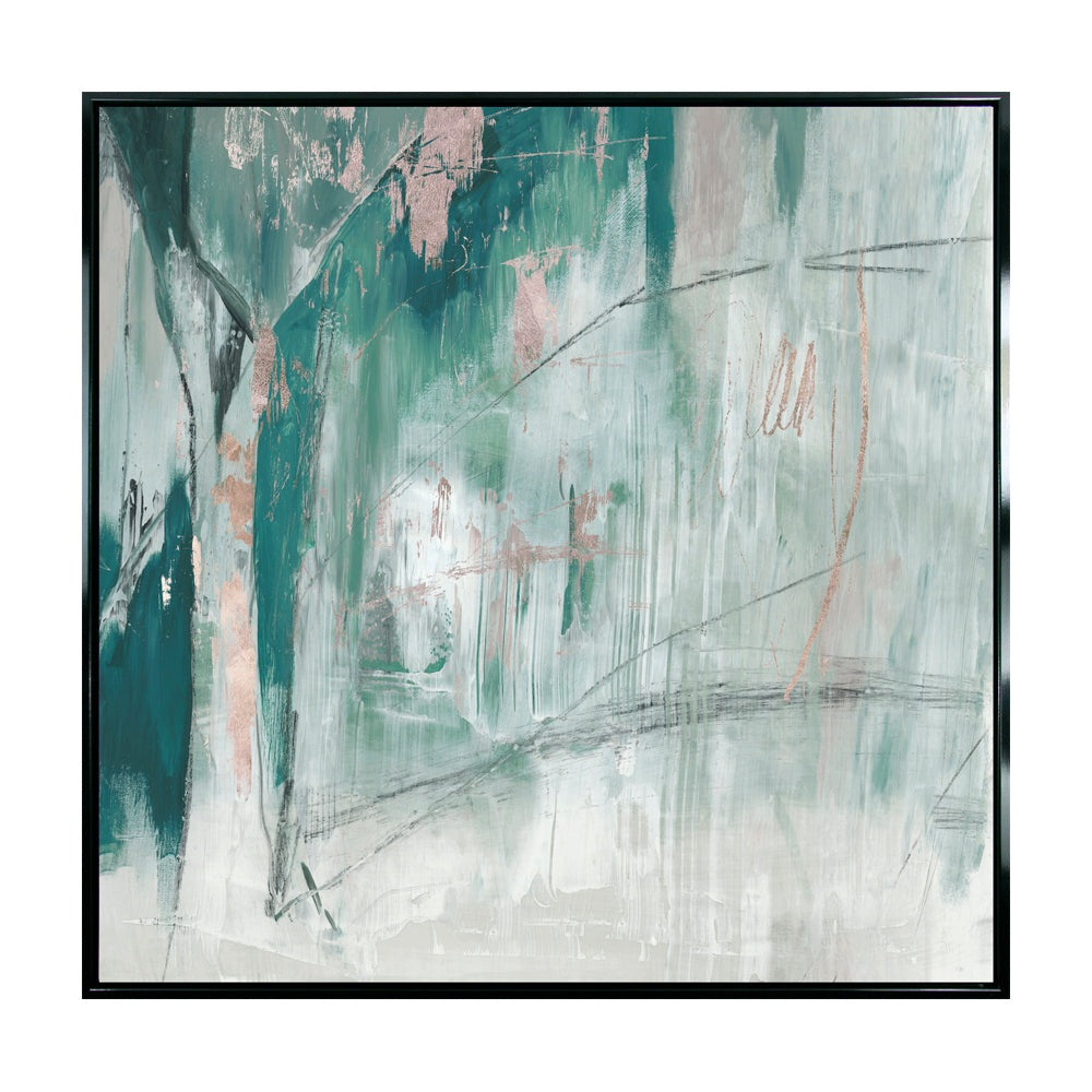 Product photograph of Olivia S Shades Of Green Ii - Framed Canvas - 94x94cm from Olivia's