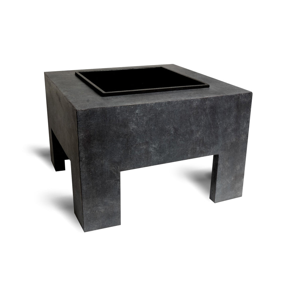 Product photograph of Ivyline Square Fire Pit Square Console Granite from Olivia's