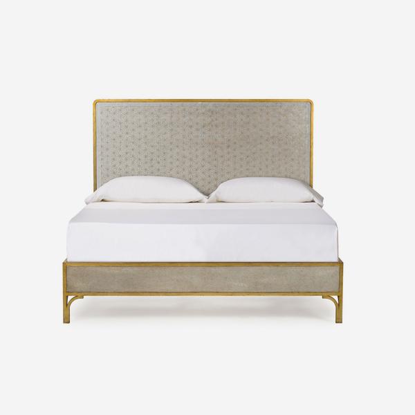 Product photograph of Andrew Martin Gilded Star Mirror Bed Uk King from Olivia's
