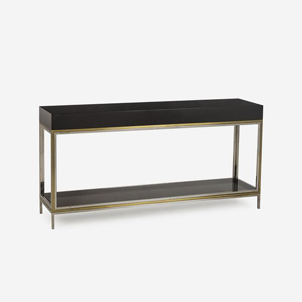 Product photograph of Andrew Martin Harlequin Console Table Black from Olivia's