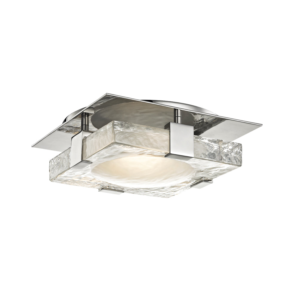 Product photograph of Hudson Valley Lighting Bourne Led Wall Sconce In Polished Nickel from Olivia's