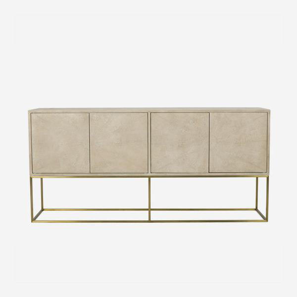 Product photograph of Andrew Martin Amelia Sideboard White Gold from Olivia's.