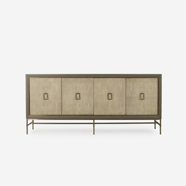 Product photograph of Andrew Martin Edith Sideboard Ivory Shagreen from Olivia's.