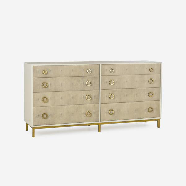 Product photograph of Andrew Martin Amanda Large Chest Of Drawers Taupe from Olivia's