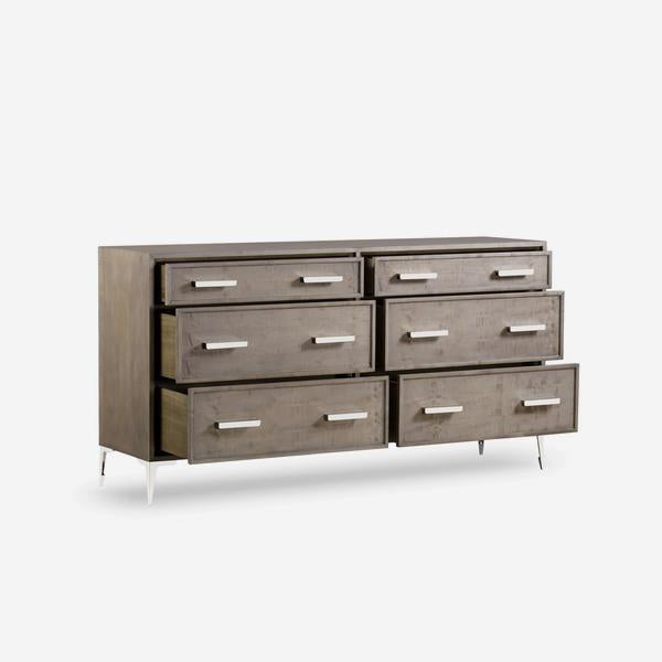 Product photograph of Andrew Martin Chloe Light Chest Of Drawers Large from Olivia's.