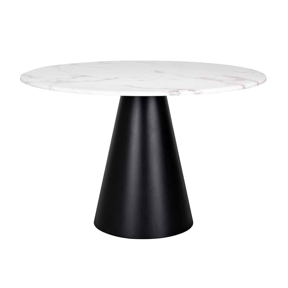 Product photograph of Richmond Degas White And Black 4 Seater Dining Table from Olivia's