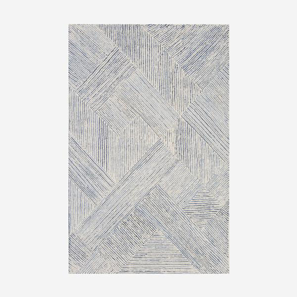 Product photograph of Andrew Martin Vaugham Rug Blue White from Olivia's