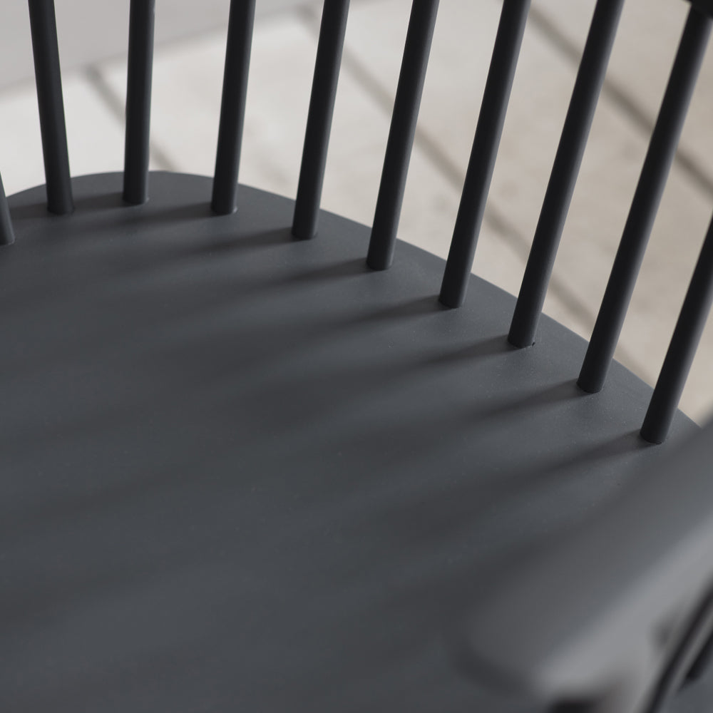Product photograph of Garden Trading Spindle Armchair In Carbon Grey from Olivia's.