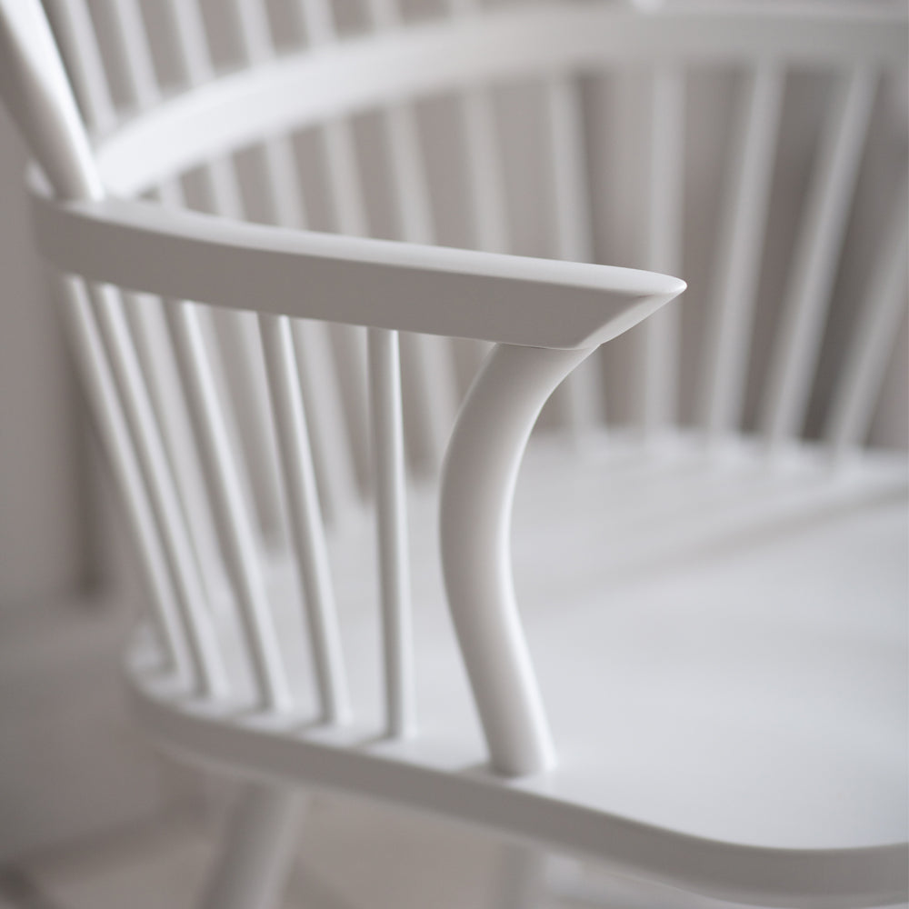 Product photograph of Garden Trading Spindle Armchair In Lily White from Olivia's.