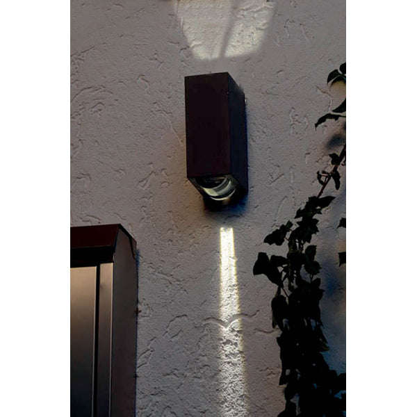 Product photograph of Elstead Agner 2 Light Wall Light Graphite from Olivia's.