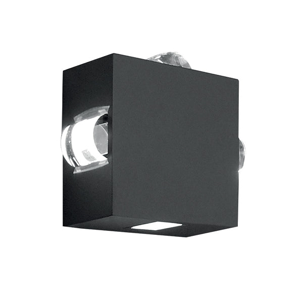 Product photograph of Elstead Agner 4 Light Wall Light Graphite from Olivia's