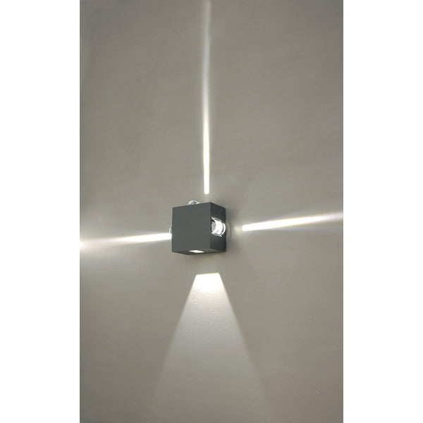 Product photograph of Elstead Agner 4 Light Wall Light Graphite from Olivia's.