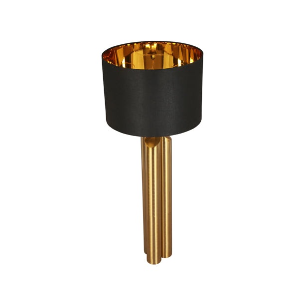 Product photograph of Liang Eimil Obelisk Brushed Brass Table Lamp from Olivia's.