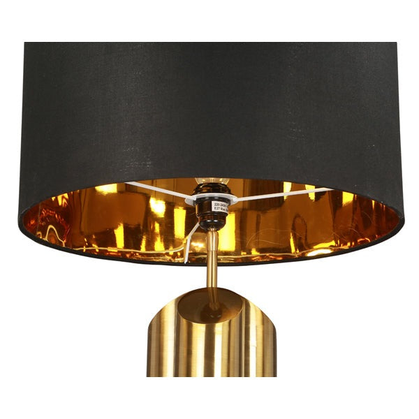 Product photograph of Liang Eimil Obelisk Brushed Brass Table Lamp from Olivia's.