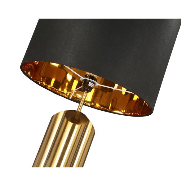 Product photograph of Liang Eimil Obelisk Brushed Brass Table Lamp from Olivia's.