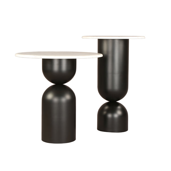 Product photograph of Liang Eimil Babel Set Of 2 Matt Black Nest Of Tables from Olivia's