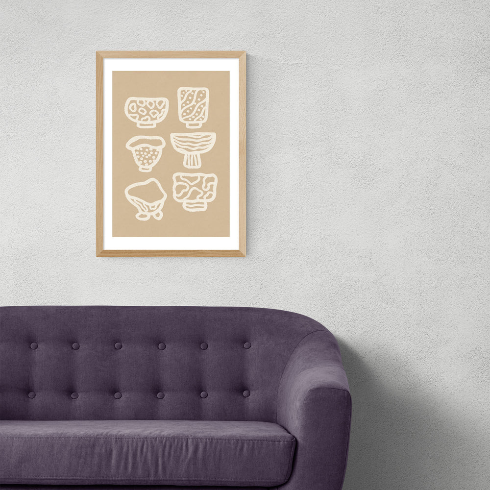 Product photograph of Ceramic Bowls By Alisa Galitsyna - A3 Oak Framed Art Print from Olivia's.