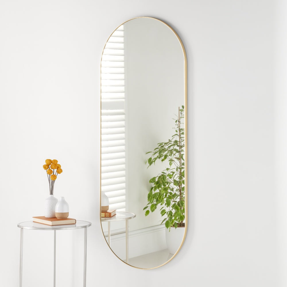 Olivias Andora Oval Wall Mirror In Gold