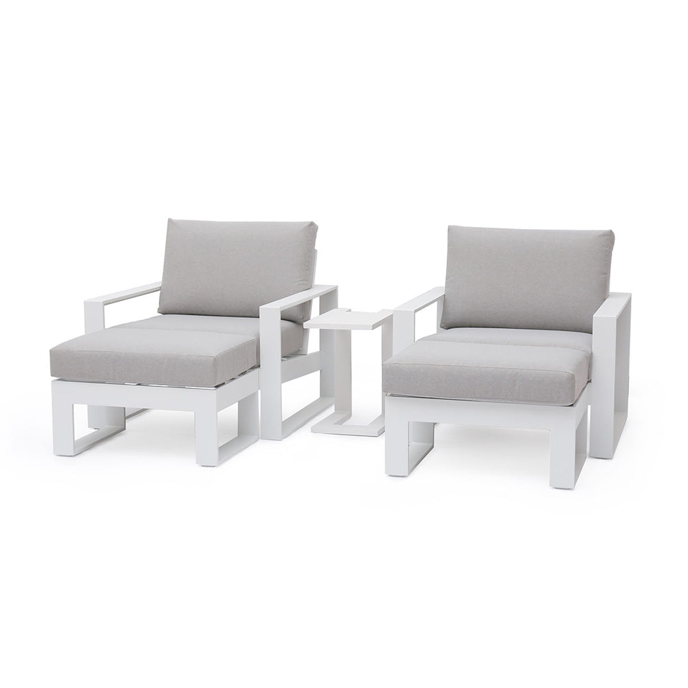 Product photograph of Maze Amalfi 5pc Lounge Set White from Olivia's
