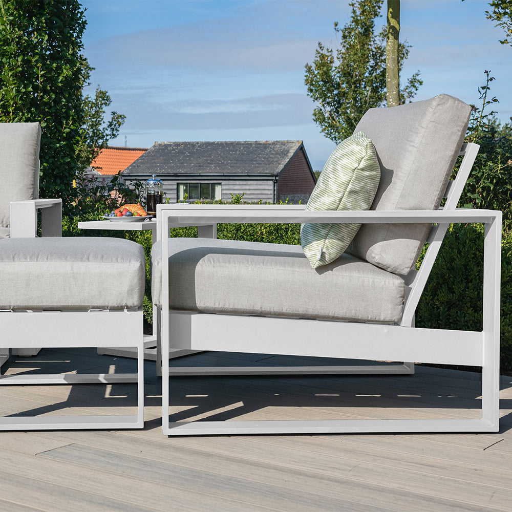 Product photograph of Maze Amalfi 5pc Lounge Set White from Olivia's.