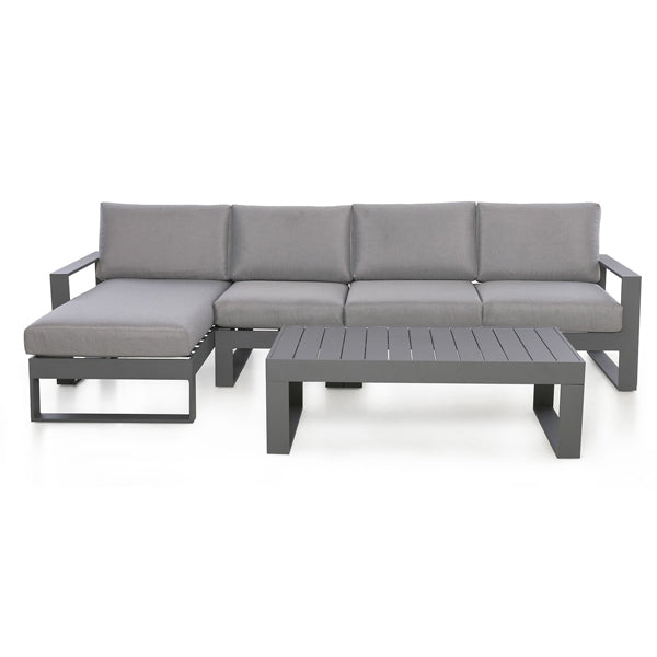 Maze Rattan Amalfi Outdoor Sofa Set In Grey