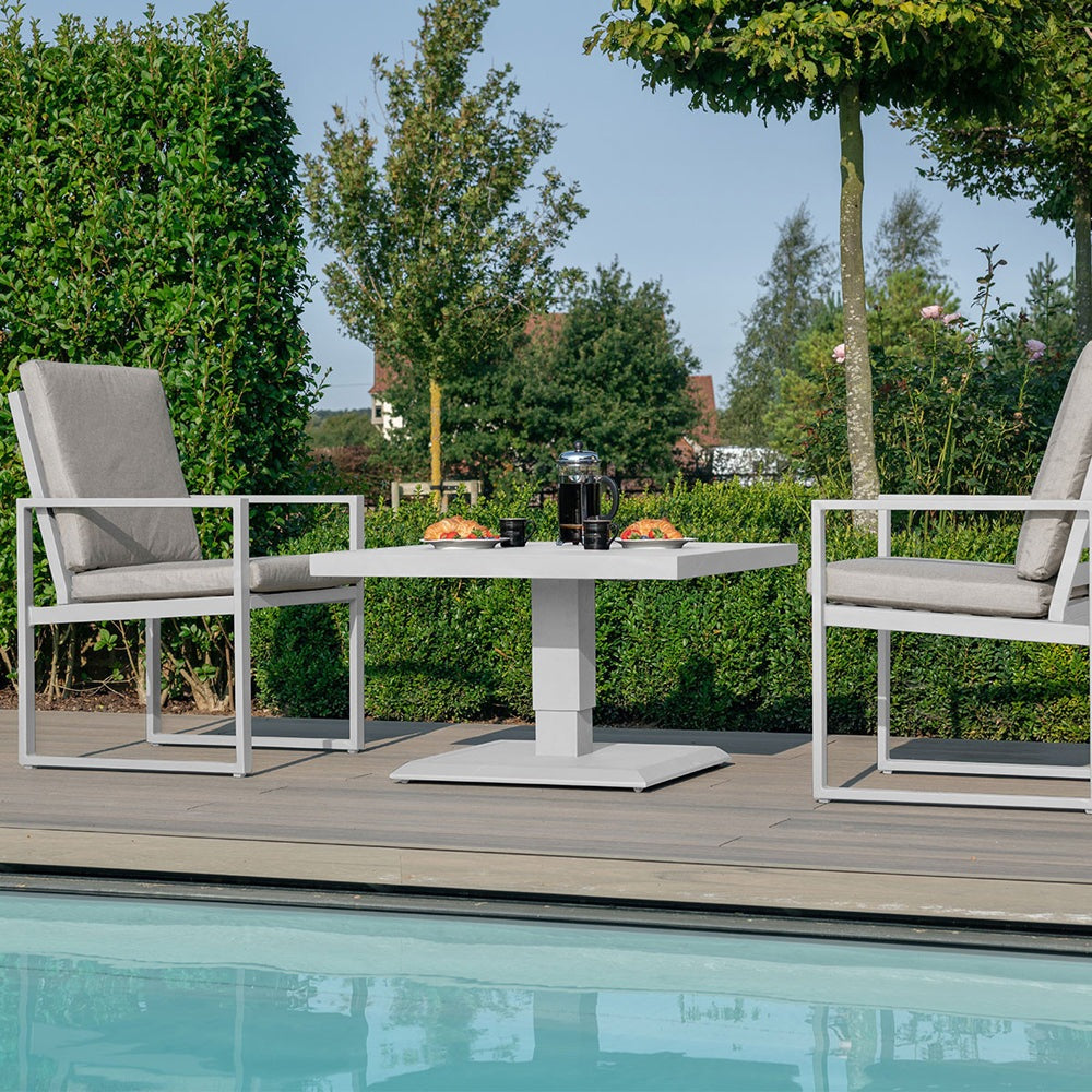 Product photograph of Maze Amalfi 2 Seater Bistro Set White from Olivia's.