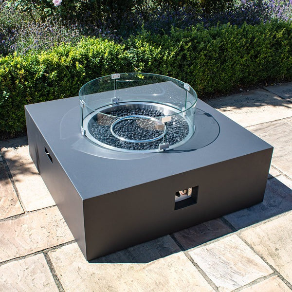 Product photograph of Maze Fire Pit Coffee Table Charcoal from Olivia's.