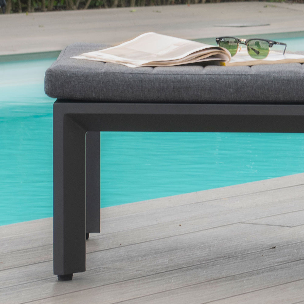 Product photograph of Maze Manhattan Sunlounger Grey from Olivia's.