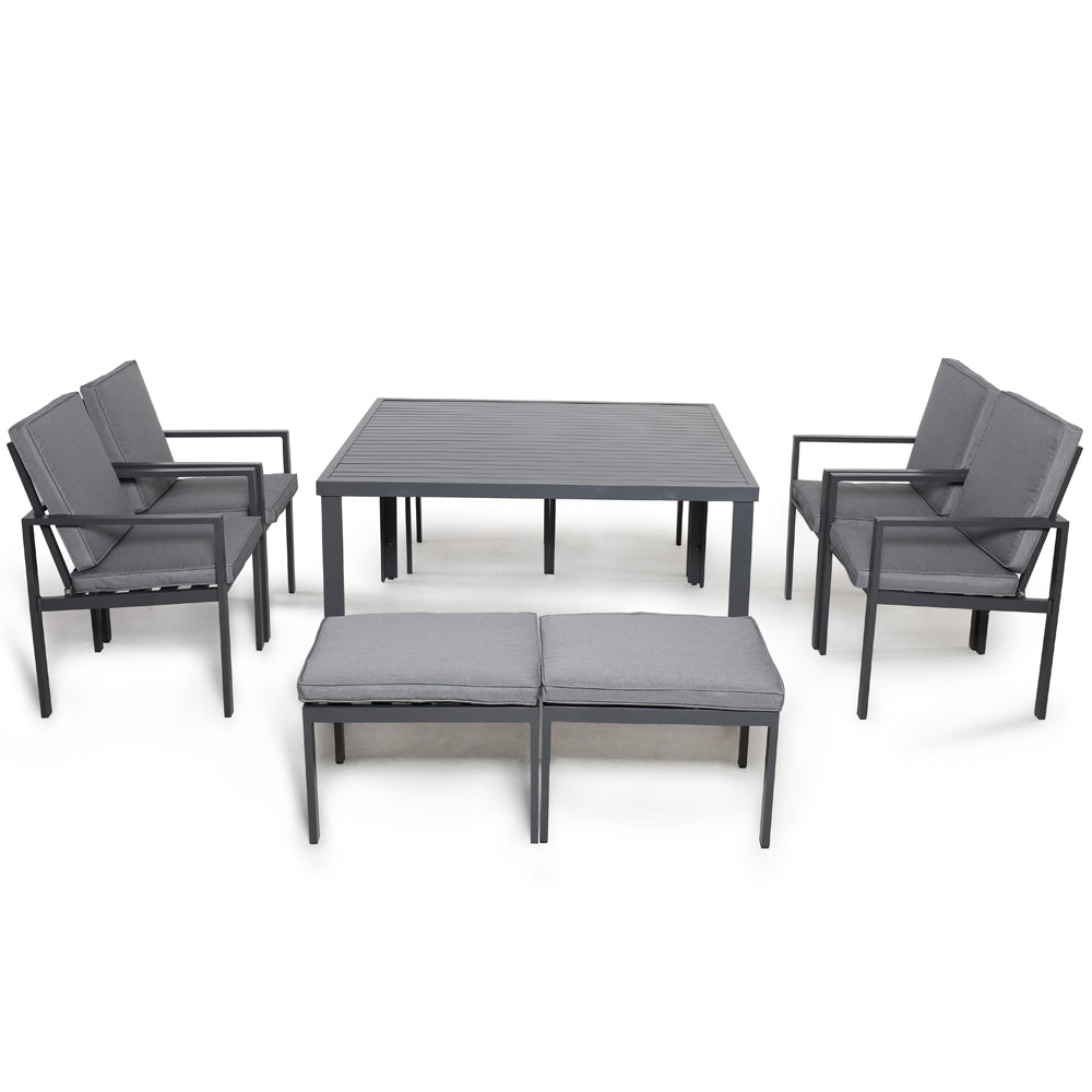 Product photograph of Maze New York 9 Piece Dining Set Grey from Olivia's