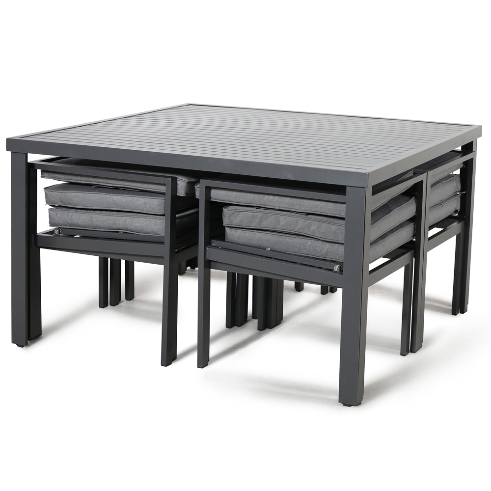 Product photograph of Maze New York 9 Piece Dining Set Grey from Olivia's.