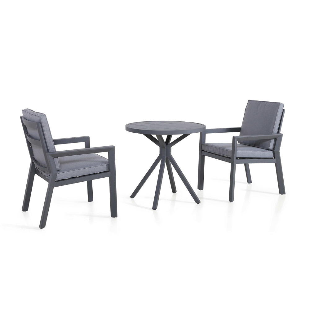 Product photograph of Maze New York 3 Piece Bistro Set Grey from Olivia's